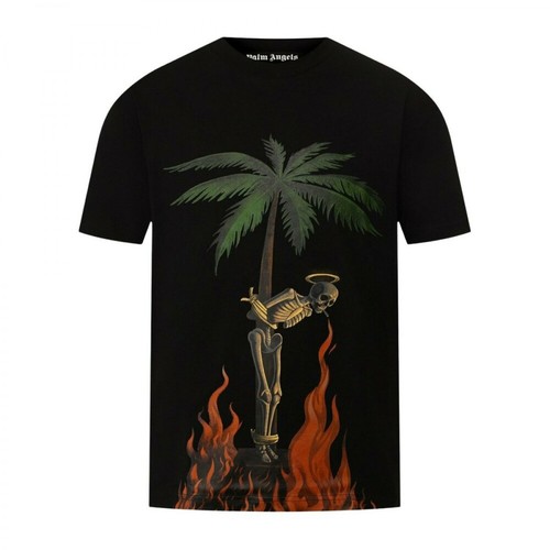 Palm Angels, T-shirt Czarny, male, 1026.00PLN