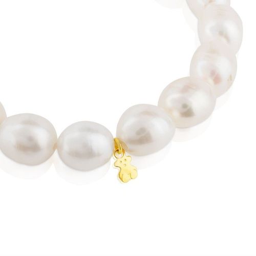 Pearls - Elastyczna bransoletka Tous z białych pereł ryżowych 269.00PLN
