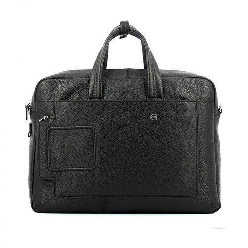 Piquadro, Briefcase with two handles for PC 15.6 Vibe Czarny, male, 1171.00PLN