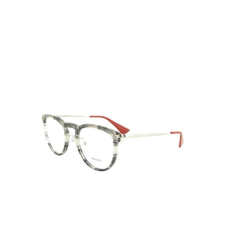 Prada, Glasses VPR 02V Biały, female, 1163.00PLN