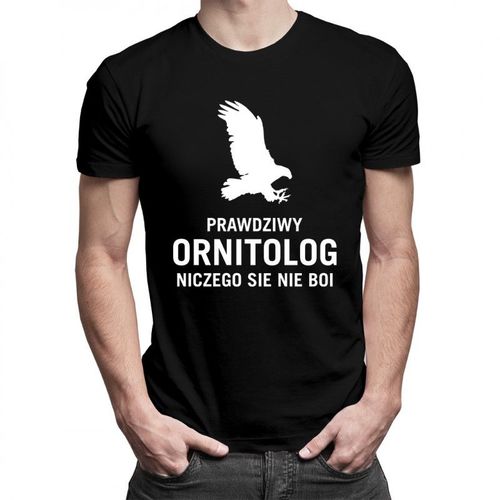 Prawdziwy ornitolog niczego się nie boi - męska koszulka z nadrukiem 69.00PLN