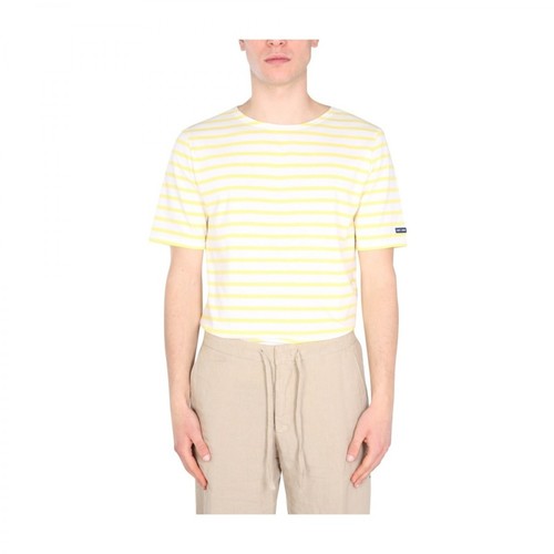 Saint James, Modern Levant T-Shirt Żółty, male, 157.00PLN
