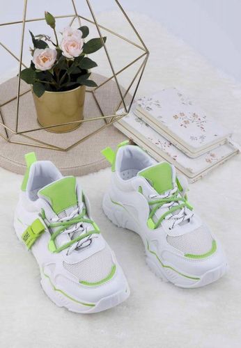 Sneakersy biało zielone 5 Lydie 62.99PLN