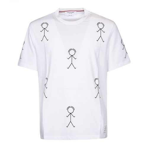 Thom Browne, T-shirt Biały, male, 2873.00PLN
