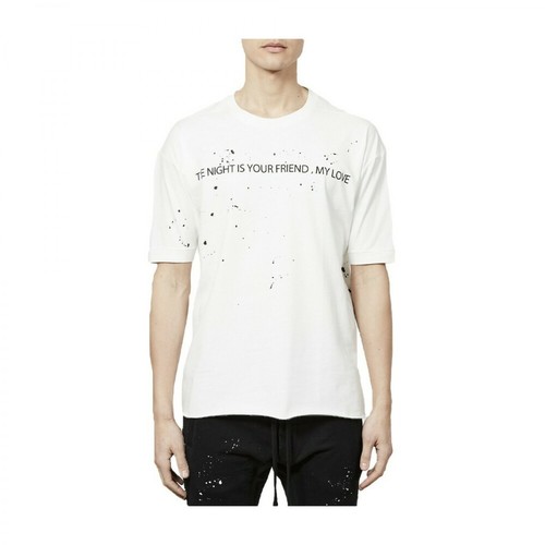 Thom Krom, Splatter Print T-Shirt Biały, male, 488.00PLN