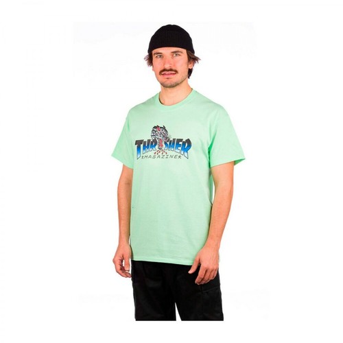 Thrasher, T-shirt Zielony, male, 251.00PLN