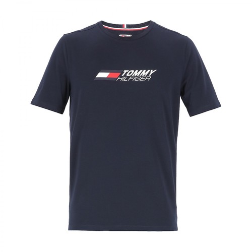 Tommy Hilfiger, T-shirt Niebieski, male, 342.00PLN