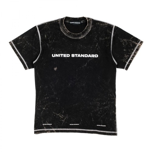 United Standard, T-Shirt Glitch Logo Czarny, male, 434.00PLN