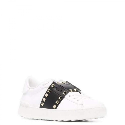 Valentino, Open low-top slip-on sneakers Biały, female, 2825.00PLN
