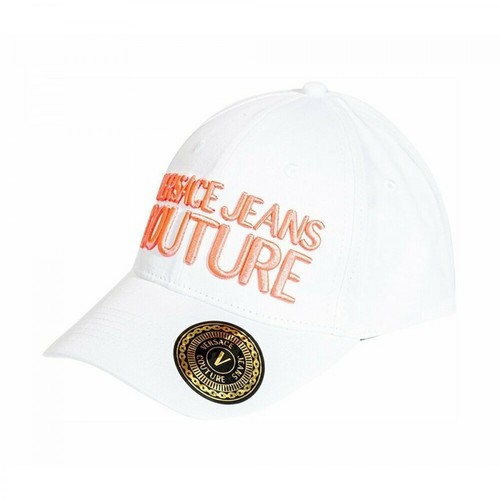 Versace Jeans Couture, HAT With Relief Logo Biały, female, 154.00PLN