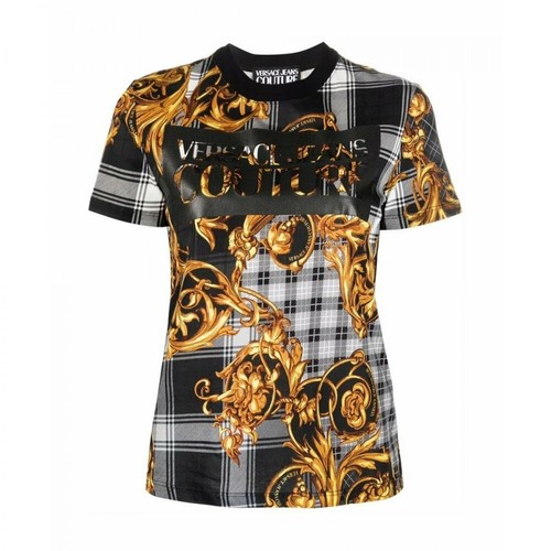 Versace Jeans Couture, T-Shirt Czarny, female, 510.00PLN