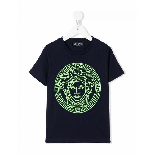Versace, T-shirt Niebieski, male, 570.00PLN
