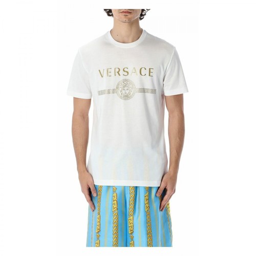 Versace, Taylor FIT T-shirt Biały, male, 1168.79PLN