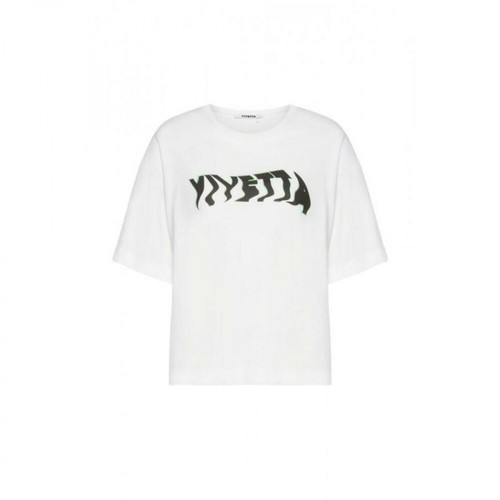 Vivetta, Oversized Logo Print T-shirt Biały, female, 419.00PLN