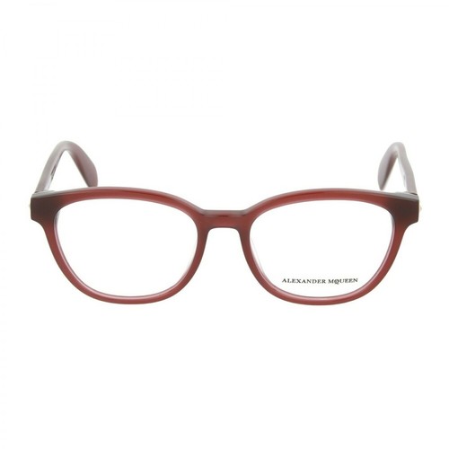 Alexander McQueen, Round-Frame Optical Glasses Czerwony, female, 1054.00PLN