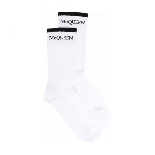 Alexander McQueen, Sockes Reversible LO Biały, male, 388.00PLN