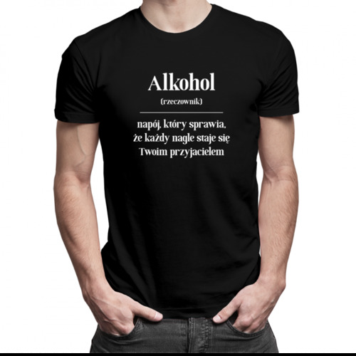 Alkohol - męska koszulka z nadrukiem 69.00PLN