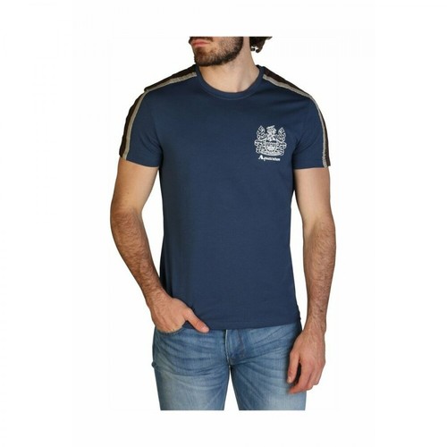 Aquascutum, T-shirt Niebieski, male, 259.66PLN