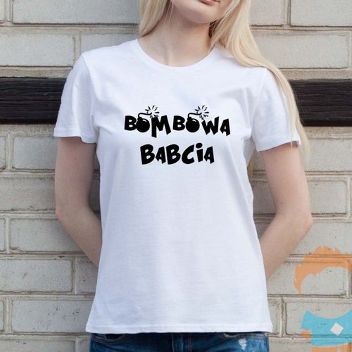 Babcia + imię - damska koszulka z nadrukiem 69.00PLN