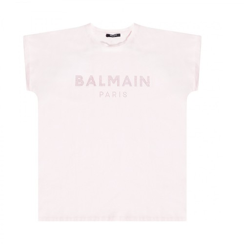 Balmain, Logo T-shirt Różowy, female, 1710.00PLN