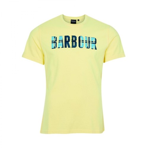 Barbour, International Torx T-Shirt Żółty, male, 246.00PLN