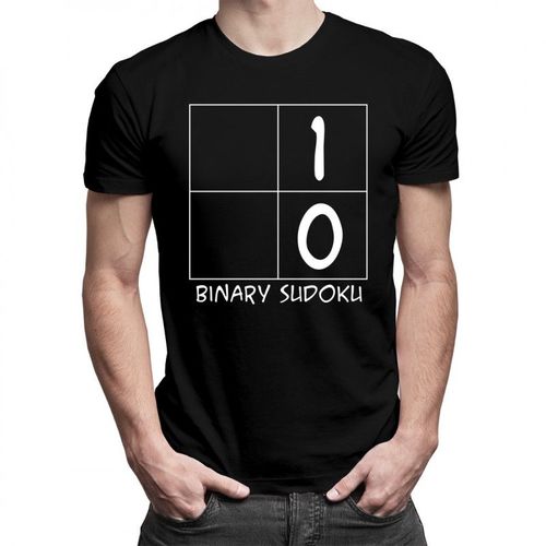 Binary Sudoku - męska koszulka z nadrukiem 69.00PLN