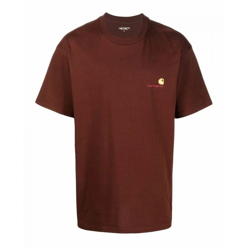 Carhartt Wip, T-shirt Brązowy, male, 125.00PLN