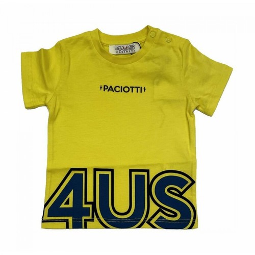 Cesare Paciotti 4US, t-shirt Żółty, male, 181.00PLN