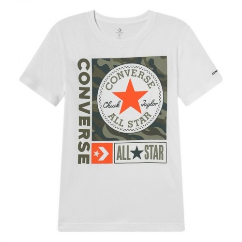 Converse, t-shirt Logo Mix Biały, male, 173.00PLN