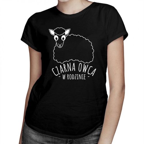 Czarna owca w rodzinie - damska koszulka z nadrukiem 69.00PLN
