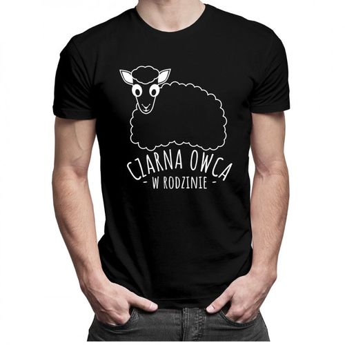 Czarna owca w rodzinie - męska koszulka z nadrukiem 69.00PLN