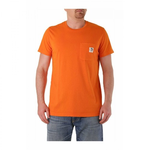 Diesel, T-Shirt Pomarańczowy, male, 326.54PLN