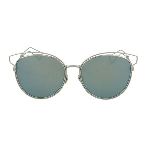 Dior, Okrągłe metalowe okulary przeciwsłoneczne Szary, female, 1150.00PLN