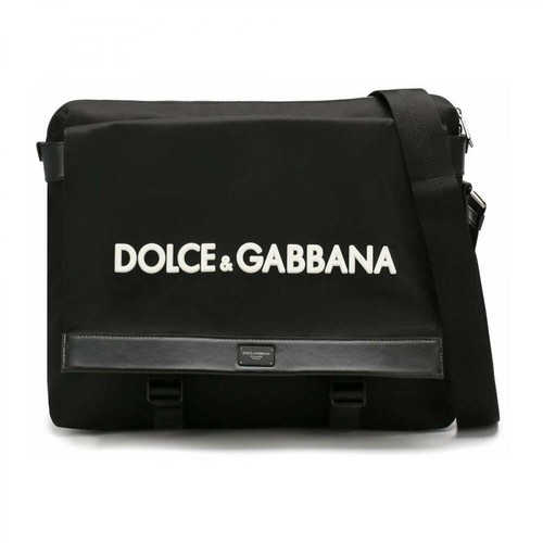 Dolce & Gabbana, Logo Crossbody Bag Czarny, female, 3325.27PLN