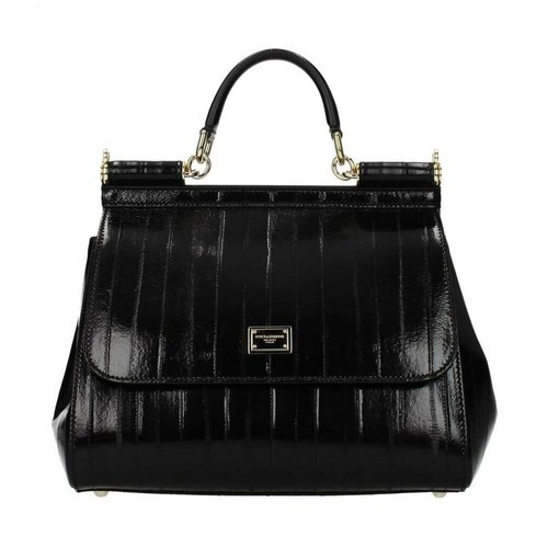 Dolce & Gabbana, Medium Sicily handbag Czarny, female, 10488.00PLN