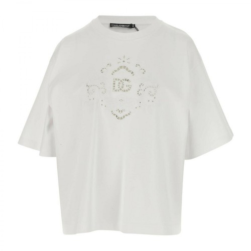 Dolce & Gabbana, T-shirt Biały, female, 3170.00PLN