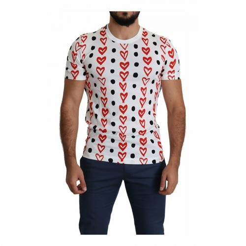 Dolce & Gabbana, T-shirt Biały, male, 1388.79PLN