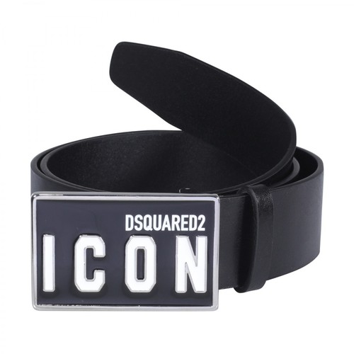 Dsquared2, Icon buckle belt Czarny, male, 1072.00PLN