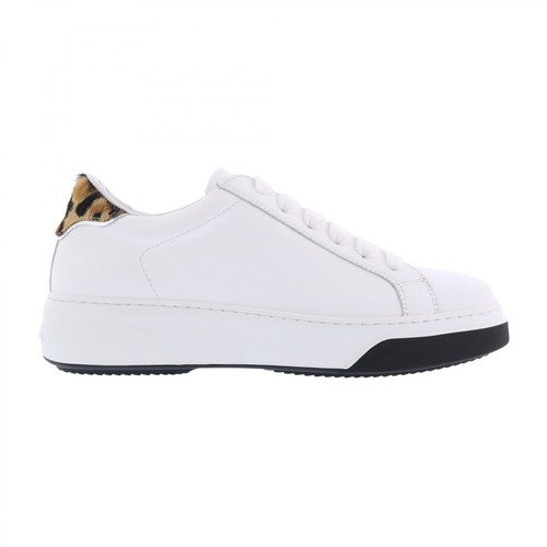 Dsquared2, Lace-Up Low Top Sneakers Biały, female, 1072.34PLN