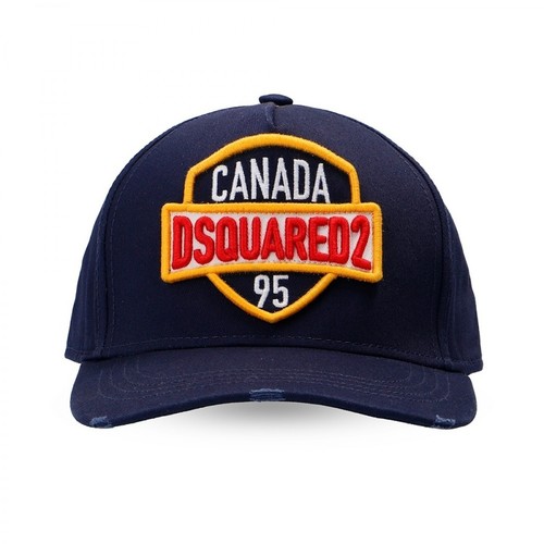 Dsquared2, Logo-Patched Baseball Cap Niebieski, male, 562.70PLN