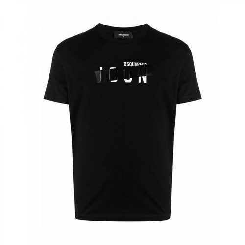 Dsquared2, T-shirt Czarny, male, 800.00PLN