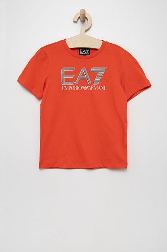 EA7 Emporio Armani T-shirt bawełniany dziecięcy 109.99PLN