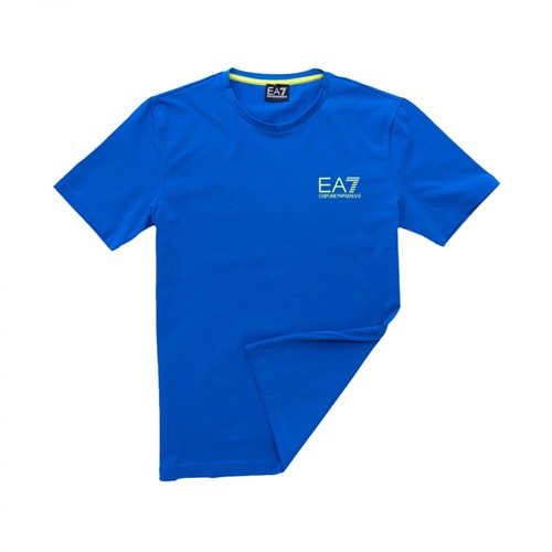 Emporio Armani EA7, T-shirts Niebieski, male, 187.00PLN