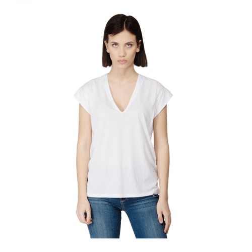 Frame, LE MID Rise T-Shirt Biały, female, 280.00PLN