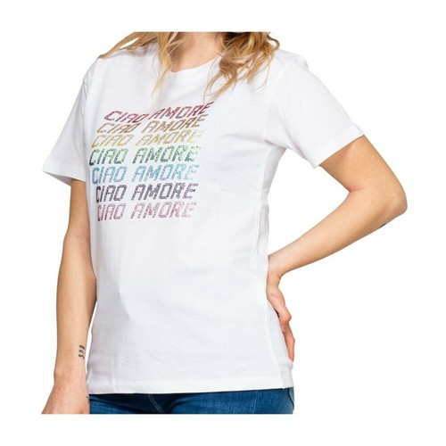 Giada Benincasa, T-shirt Scritte Biały, female, 516.00PLN