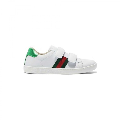 Gucci, Leather Sneakers Biały, unisex, 1323.00PLN