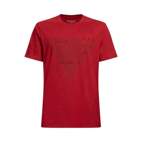 Guess, T-shirt Czerwony, male, 115.00PLN