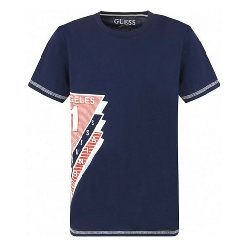 Guess, T-Shirt Niebieski, male, 164.00PLN