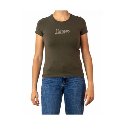 Herno, T-shirt Zielony, female, 348.60PLN