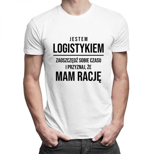 Jestem logistykiem - męska koszulka z nadrukiem 69.00PLN